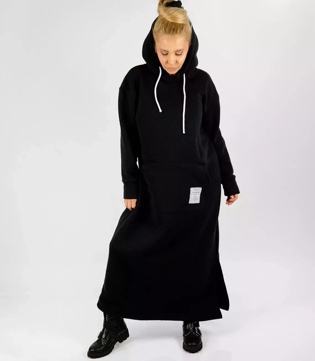 Long sweatshirt oversized tracksuit dress