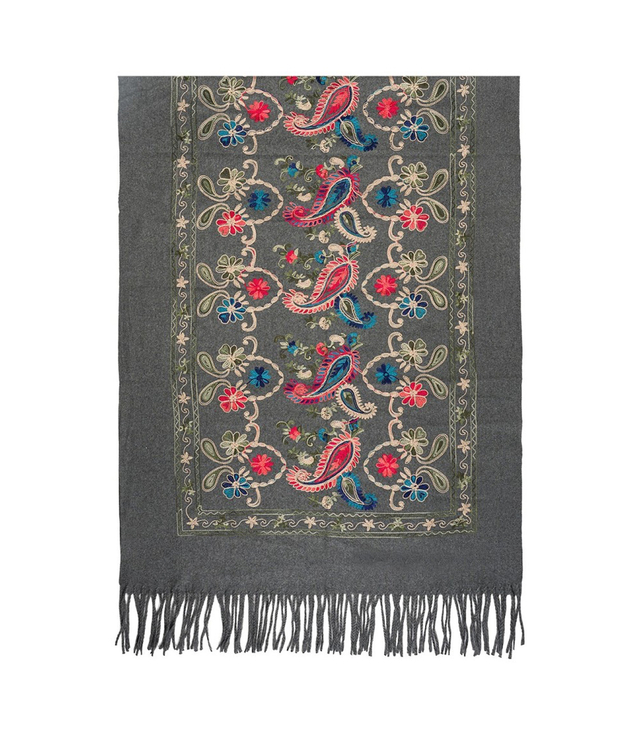 Women's scarf with floral ornament stylish
