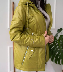 Women's transitional spring hooded jacket LUIZA