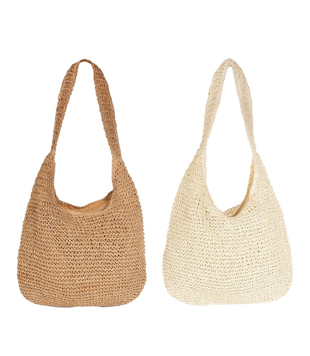 Large woven straw bag