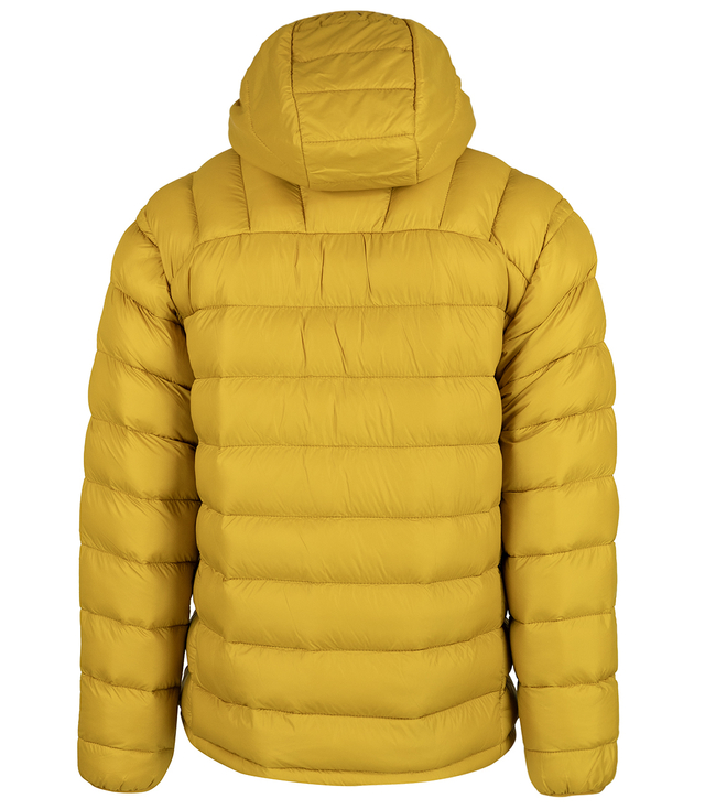 Men's winter quilted jacket with hood 