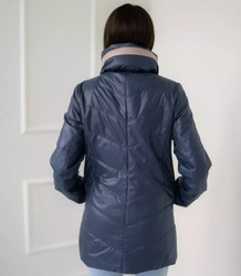 Women's transitional jacket with a fashionable hood MAGDA