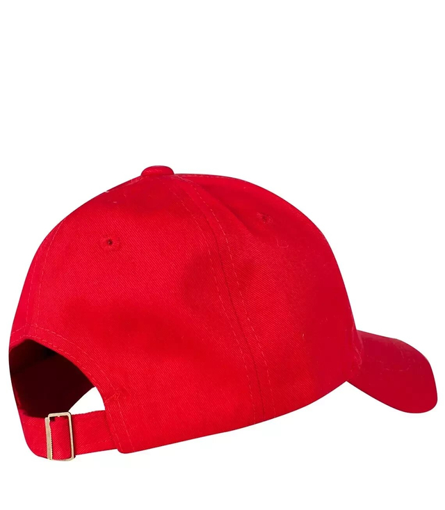 Baseball cap decorated with embroidered flag