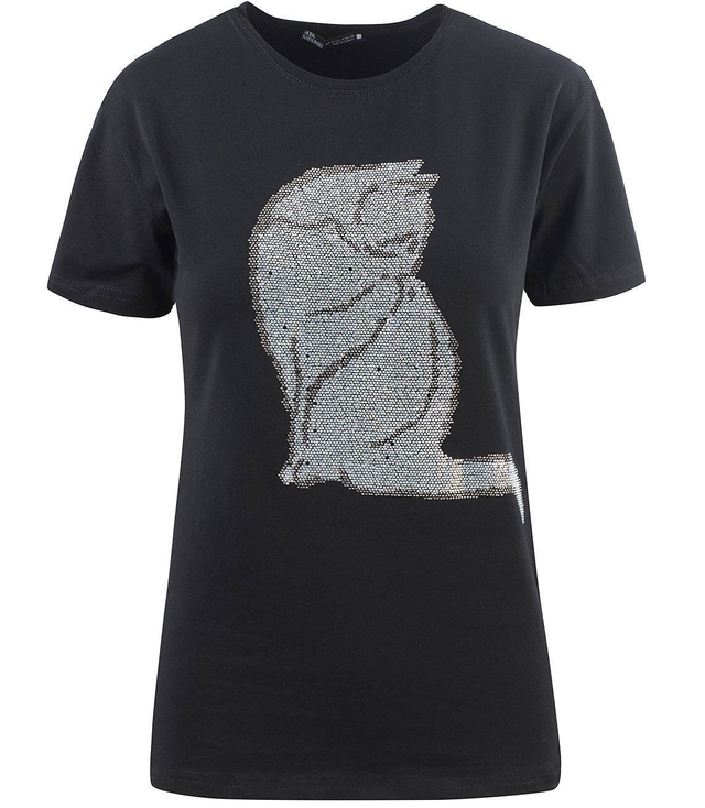 Bluzka t-shirt koszulka kotek diamenciki top