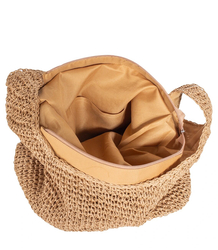Large woven straw bag