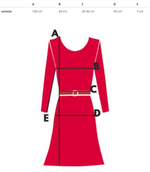 Dress maxi ala jeans with envelope neckline boho style SAVANNAH