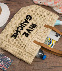 Torebka shopper boho z plecionki RIVE GAUCHE