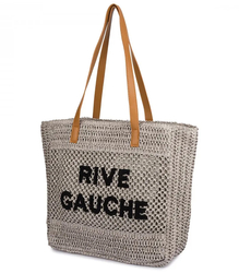 RIVE GAUCHE braided boho shopper bag