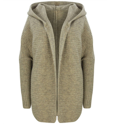 THICK cardigan cardigan bat WOOL