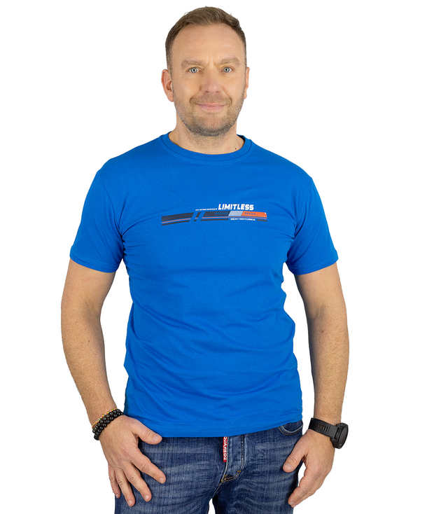 Men's short sleeve t-shirt with sports print
