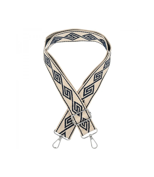 Fashionable braided wide purse strap adjustable