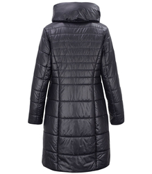 Long elegant quilted insulated coat for women AMELIA