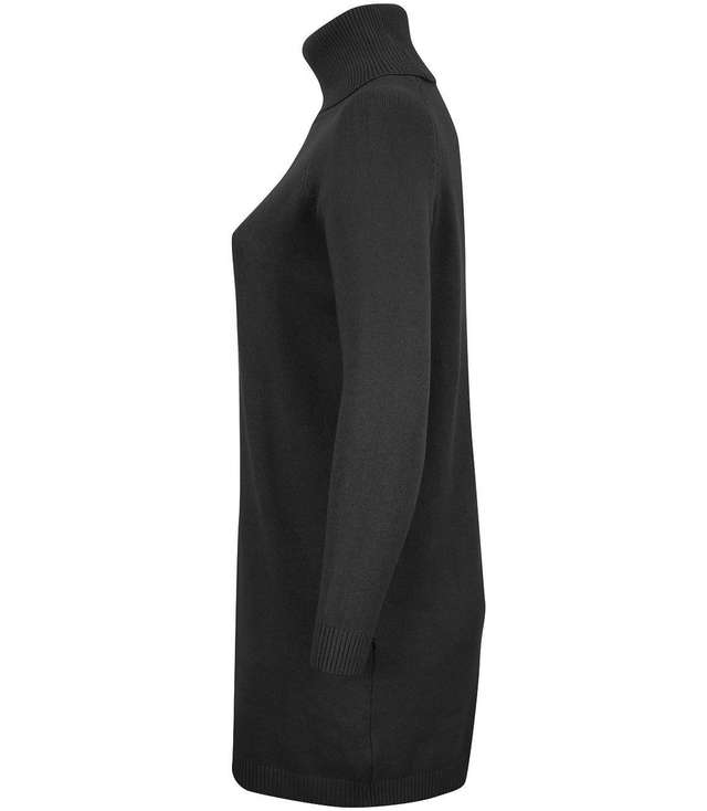 Luźna Sukienka dzianinowa Golf WEŁNA +SIZE