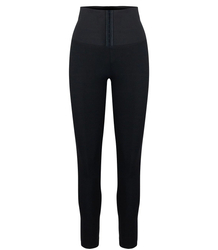 Slimming black high-waist leggings