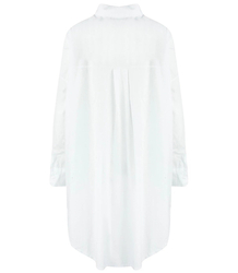 Long classic white shirt with pockets ZUZA