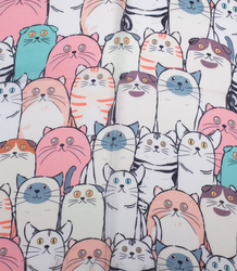 Delicate scarf shawl cats cats warm