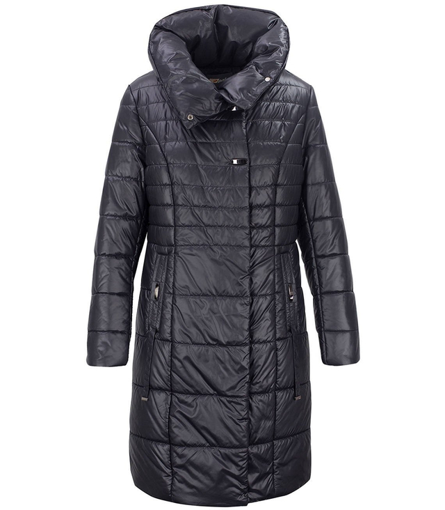 Long elegant quilted insulated coat for women AMELIA