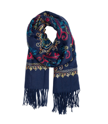Women's scarf with floral ornament stylish