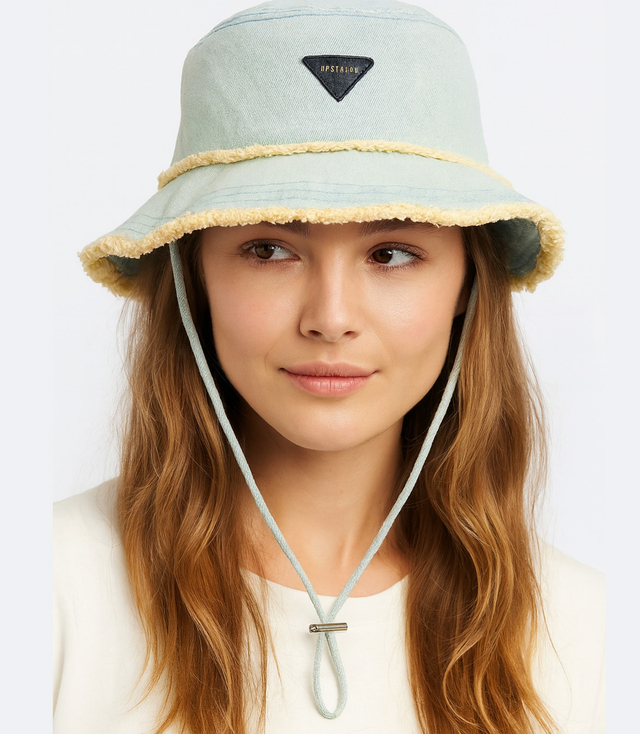 Denim bucket hat