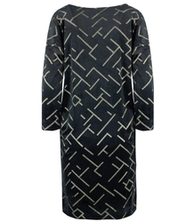 LILI velvet dress with a shiny midi bauble pattern