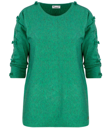 Women's sweater with bows and crystals MATYLDA
