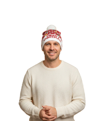 Winter Christmas hat with pom-pom - perfect for preze