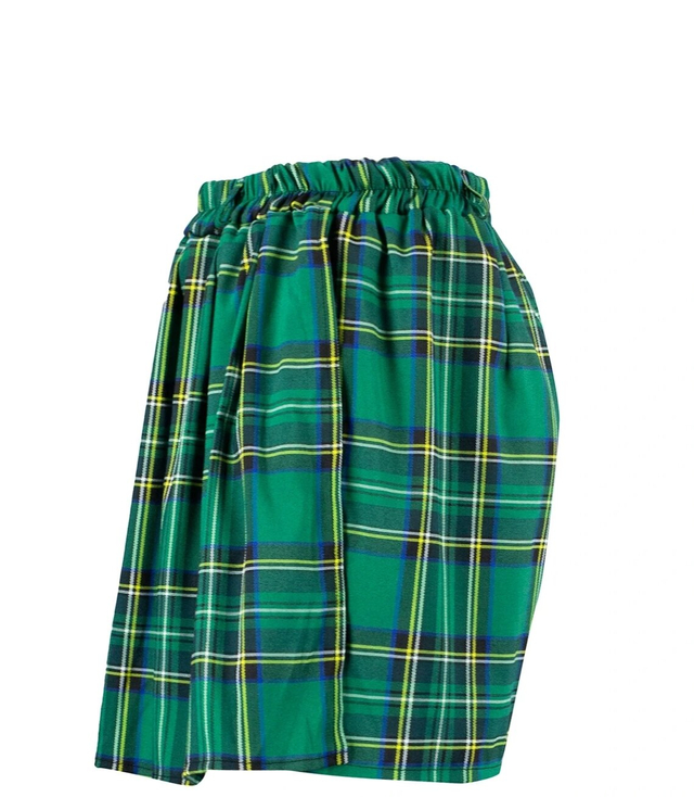 Szorty damskie spódnico spodenki w kratkę Elegancka plus size IZA