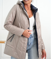 Women's Transitional Warm Jacket Elegant Hoodie Autumn Rose