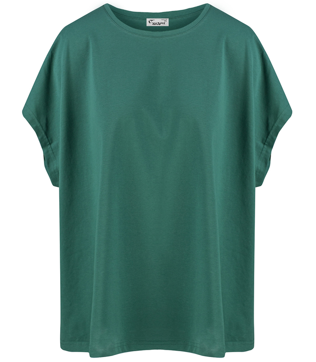 Blouse t-shirt with round neckline oversize Emma