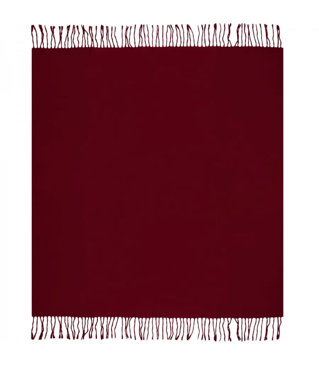One-color shaik shawl with tassels STELLA