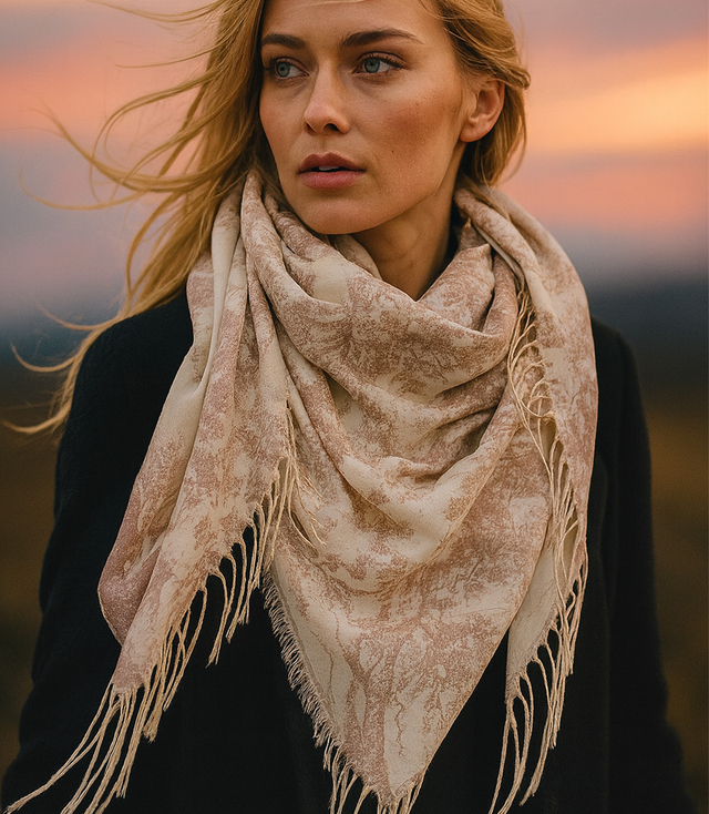 Sling with stylish spring pattern 100x100