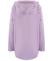 One-color basic women's thin sweatshirt with hood ZEFIRA
