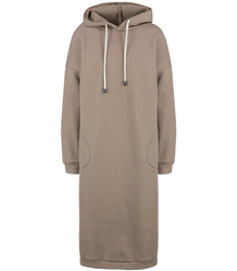 Warm Women's Sweatshirt Oversize Cotton Dress INEZ