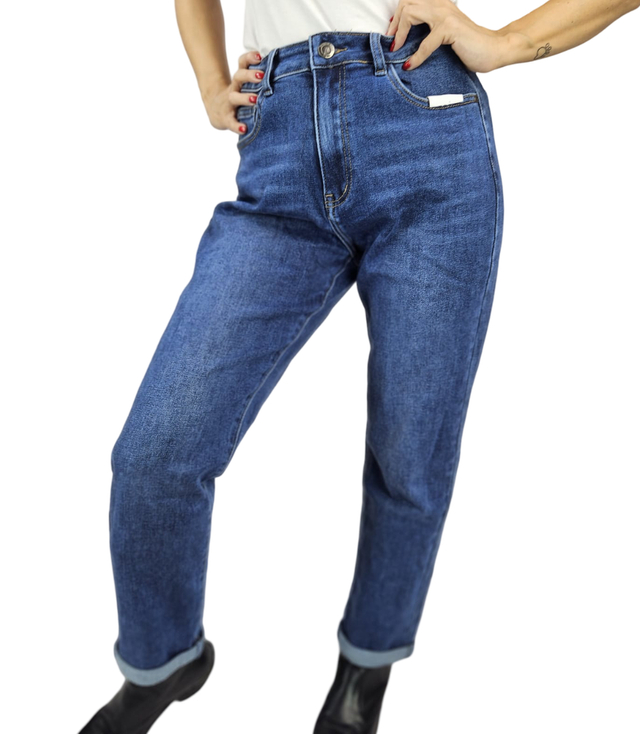 Women's Denim Pants Jeans Fashionable Dark Blue SIERRA