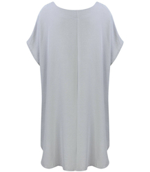 Smooth, loose and comfortable basic mini tunic dress