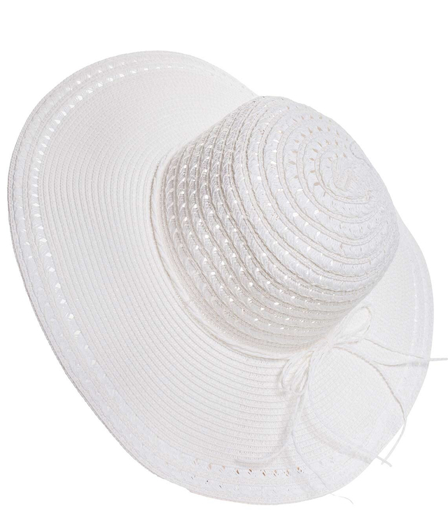 Elegant women's openwork straw hat