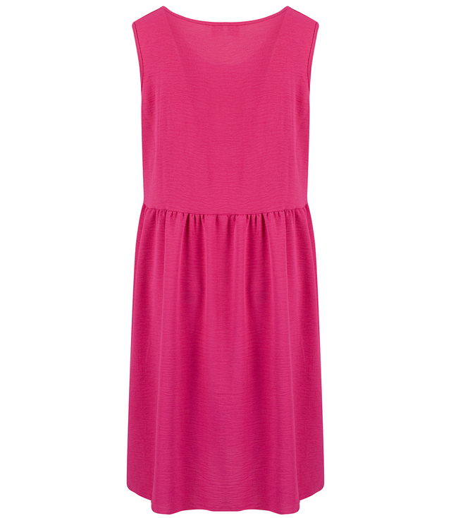 A simple midi dress with a cut-off waist and flared bottom NATASHA