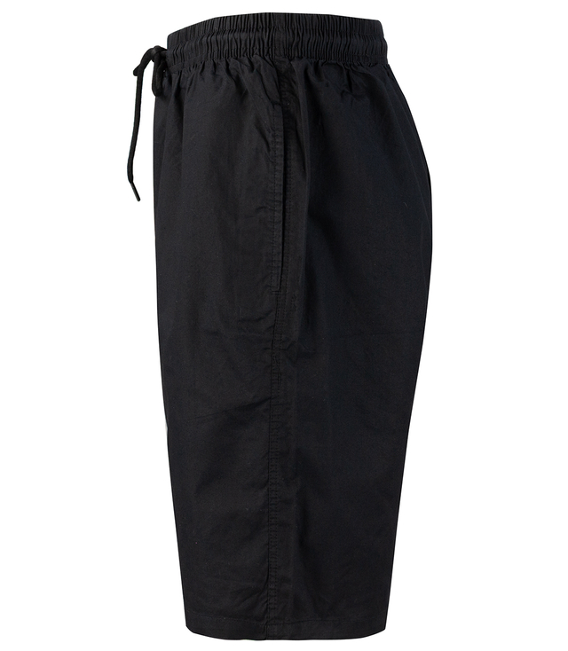 Men's single color cotton shorts with pockets