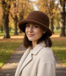 Women's hat made of soft teddy fabric