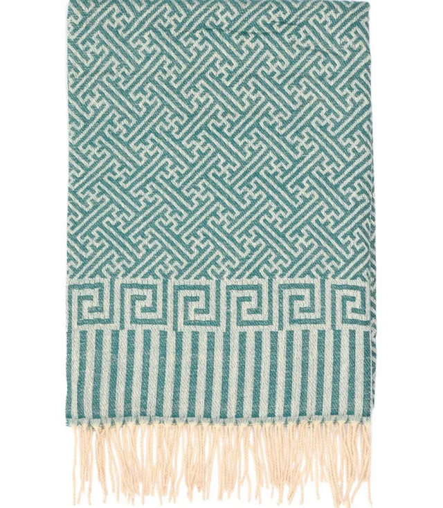 Warm Aztec pattern scarf elegant stylish 190x65 cm