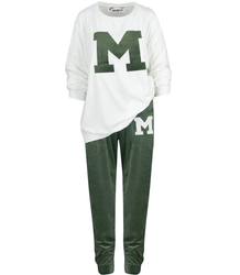 Women's velor tracksuit set Warm M MIA print