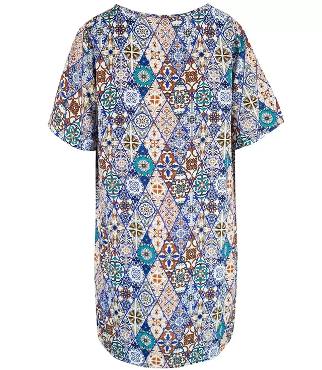 Summer dress loose tunic colorful patterns NINA
