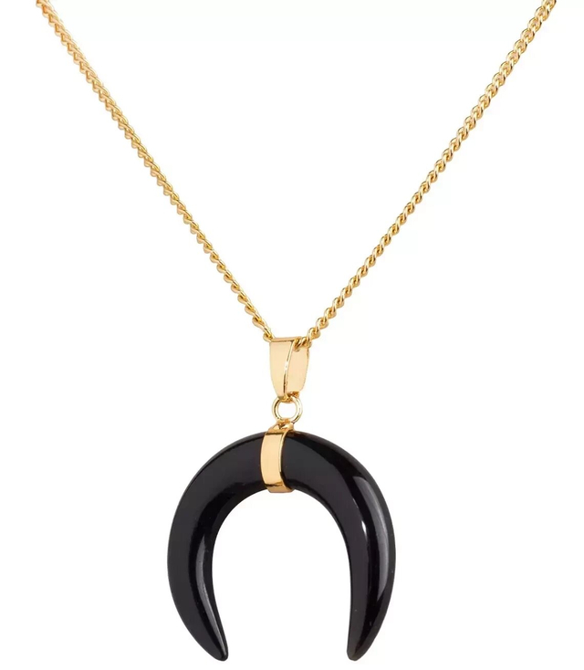 Cornucopia pendant necklace ONYX