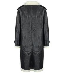 Women's sheepskin coat made of ANALISE eco-leather