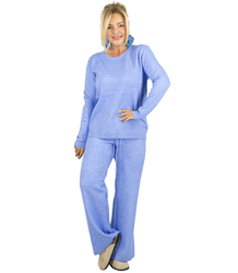 Knitted tracksuit set with loose sweatshirt and pants MARBELLA
