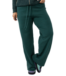 Loose melange knit pants AMELIA