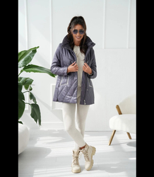 Women's transitional warm jacket Elegant Hood For autumn MAGDA