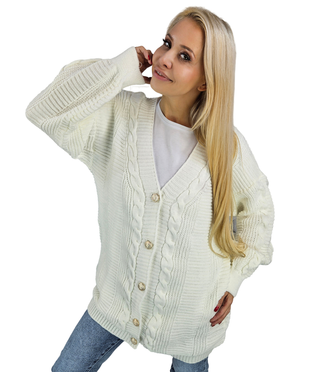 Warm, fashionable, loose women's sweater MATYLDA