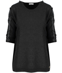 Women's sweater with bows and crystals MATYLDA