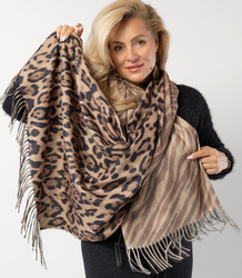 SAFARI panther and zebra scarf scarf
